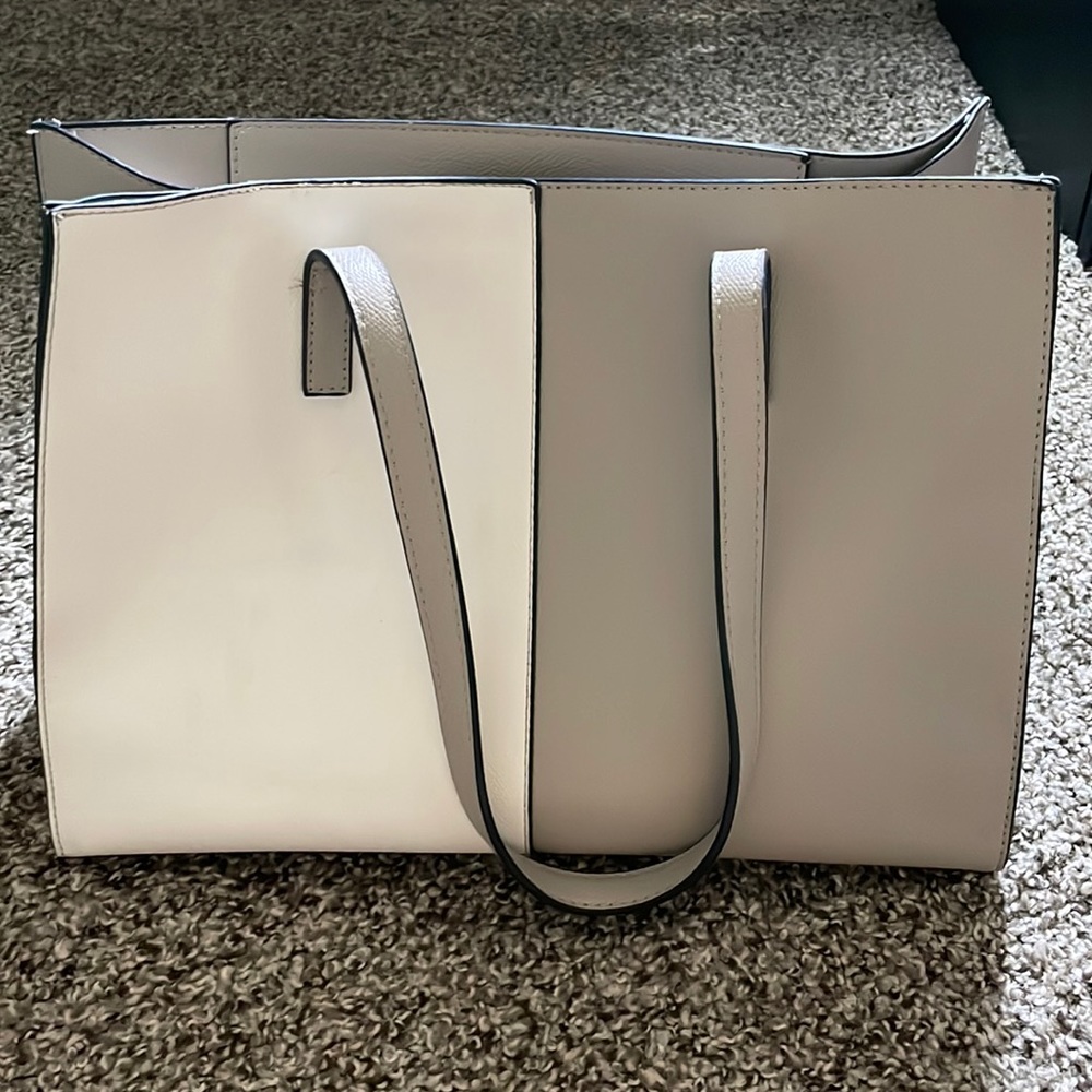Charming Charlie’s Grey and White Shoulder Bag